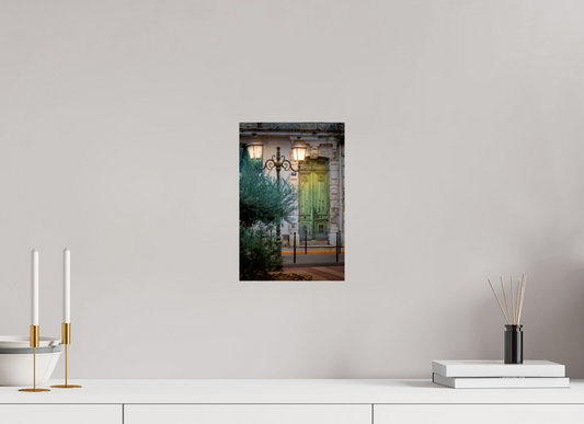 Green Weathered Door - Narbonne, France