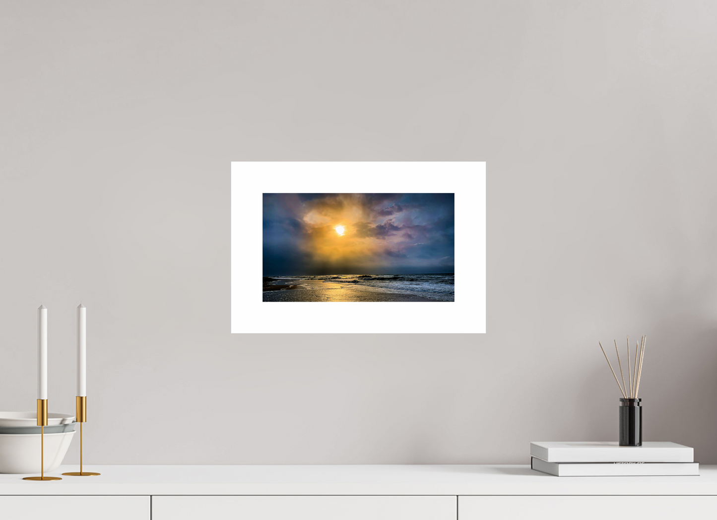 "Stormy Sunrise" Beach Front, Frontignan, France