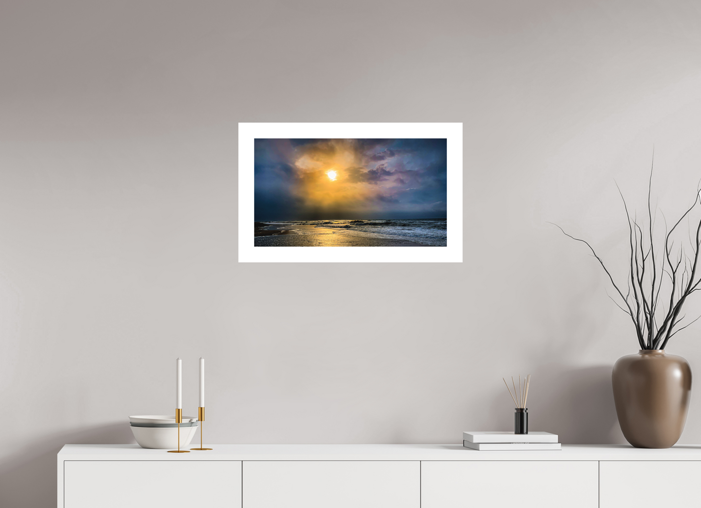 "Stormy Sunrise" Beach Front, Frontignan, France