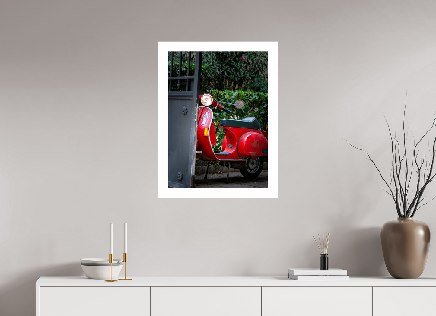 Red Vespa - Narbonne, France