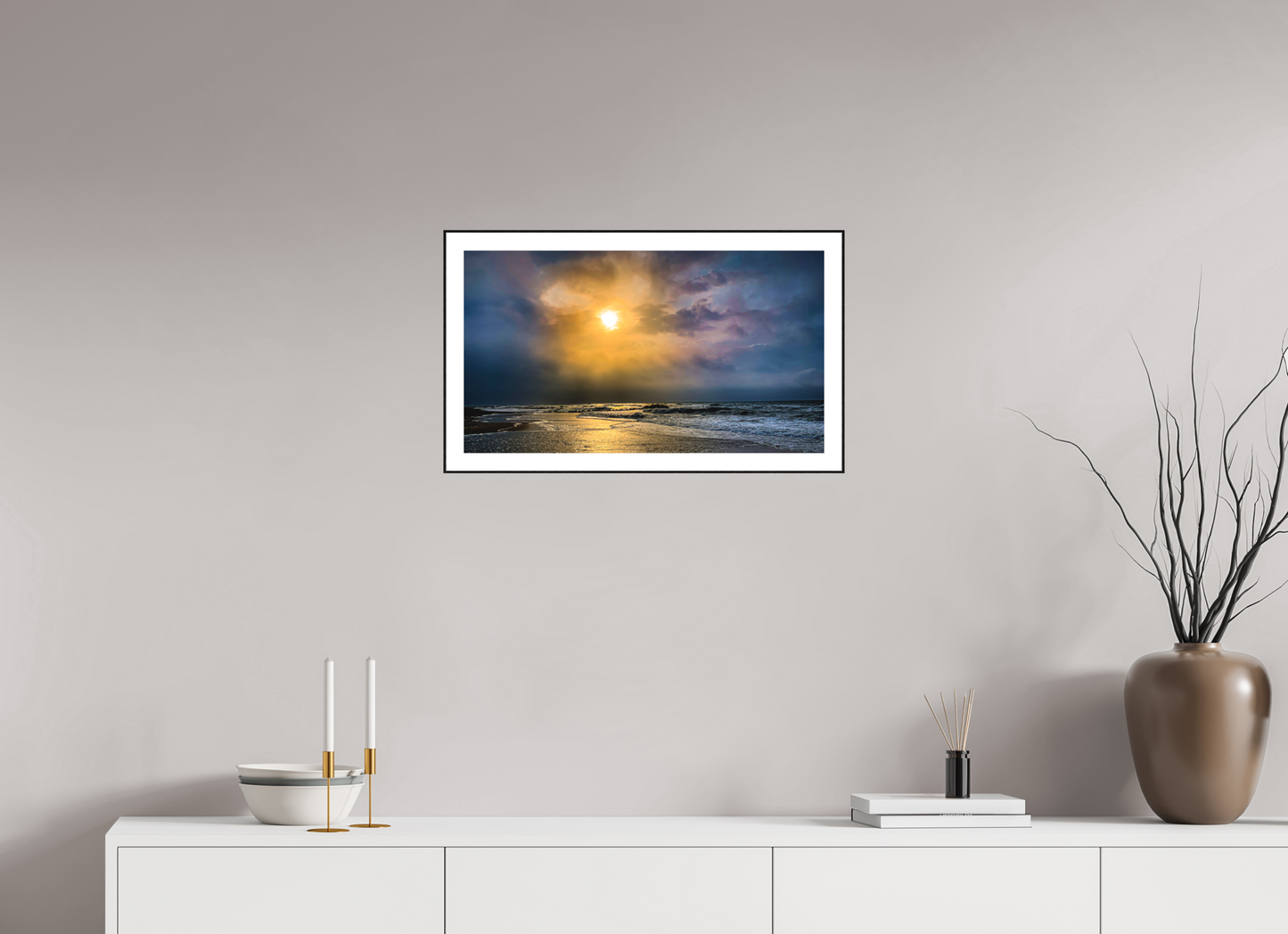"Stormy Sunrise" Beach Front, Frontignan, France