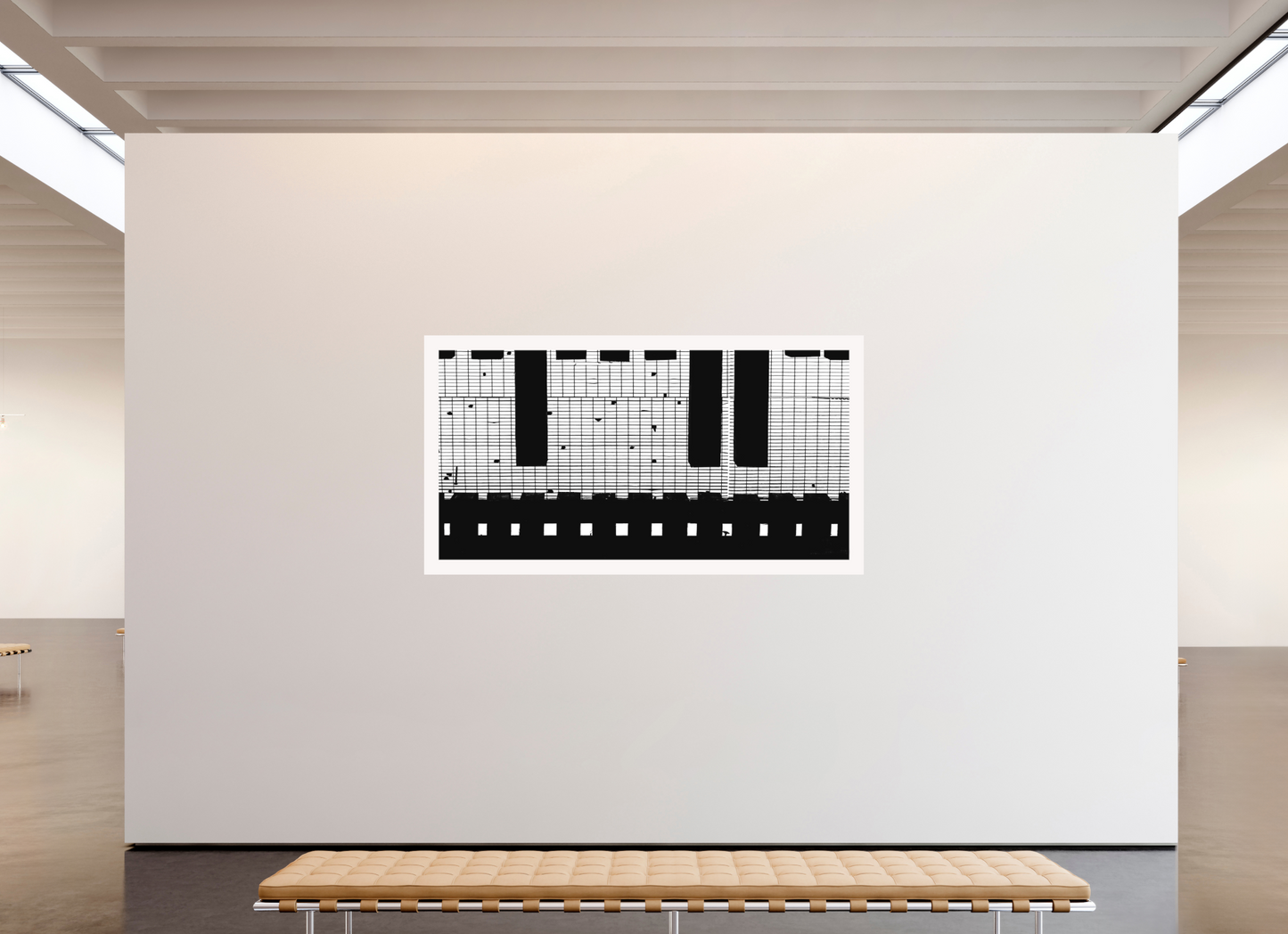 86.4 x 47″, Fuji Paper Crystal Archive - Matte Train Track Grate