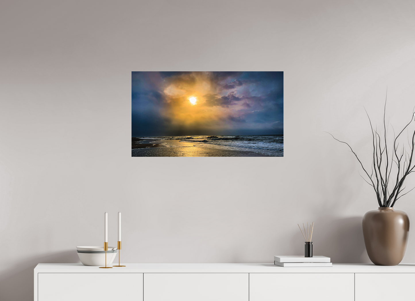 "Stormy Sunrise" Beach Front, Frontignan, France