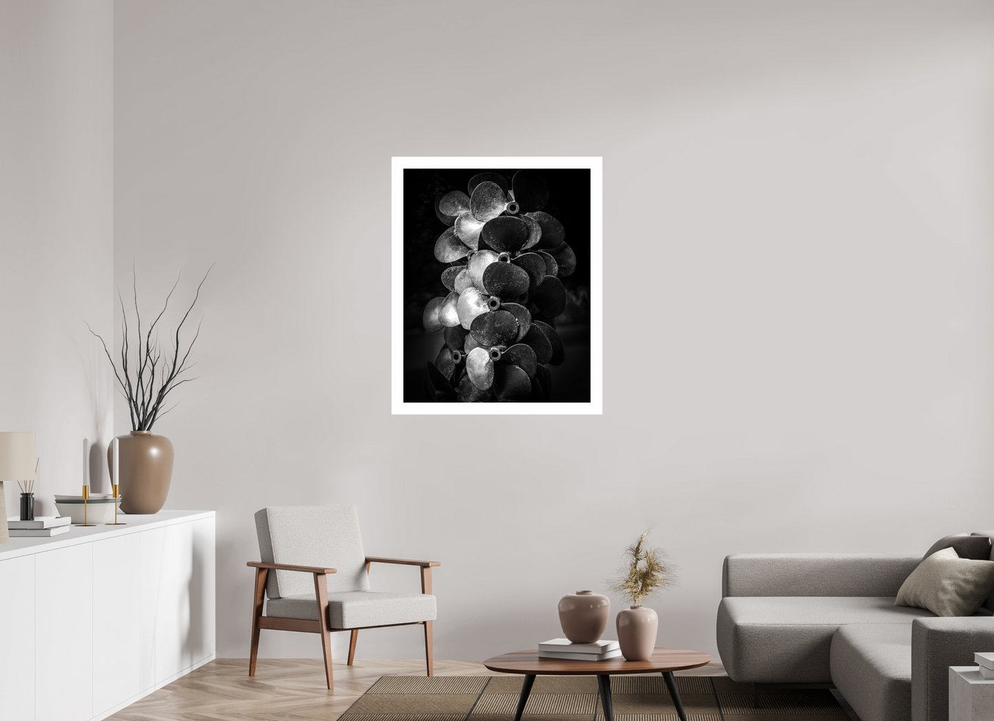 31 x 38.7″, Fuji Crystal Glossy with 2" White Border "Propped For Power"