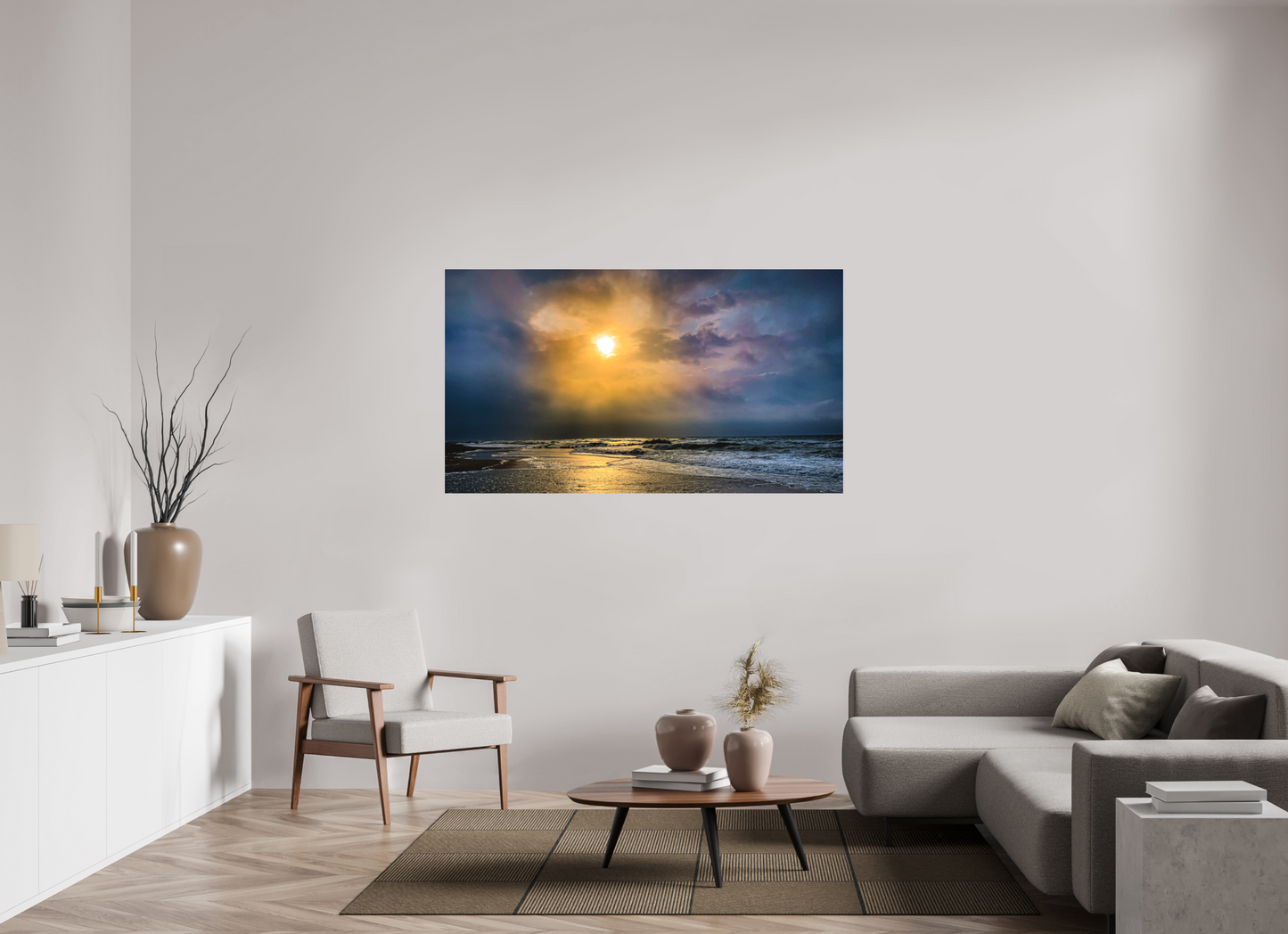 "Stormy Sunrise" Beach Front, Frontignan, France
