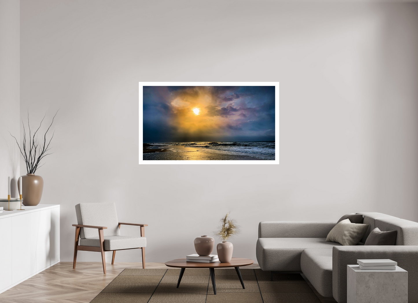 "Stormy Sunrise" Beach Front, Frontignan, France