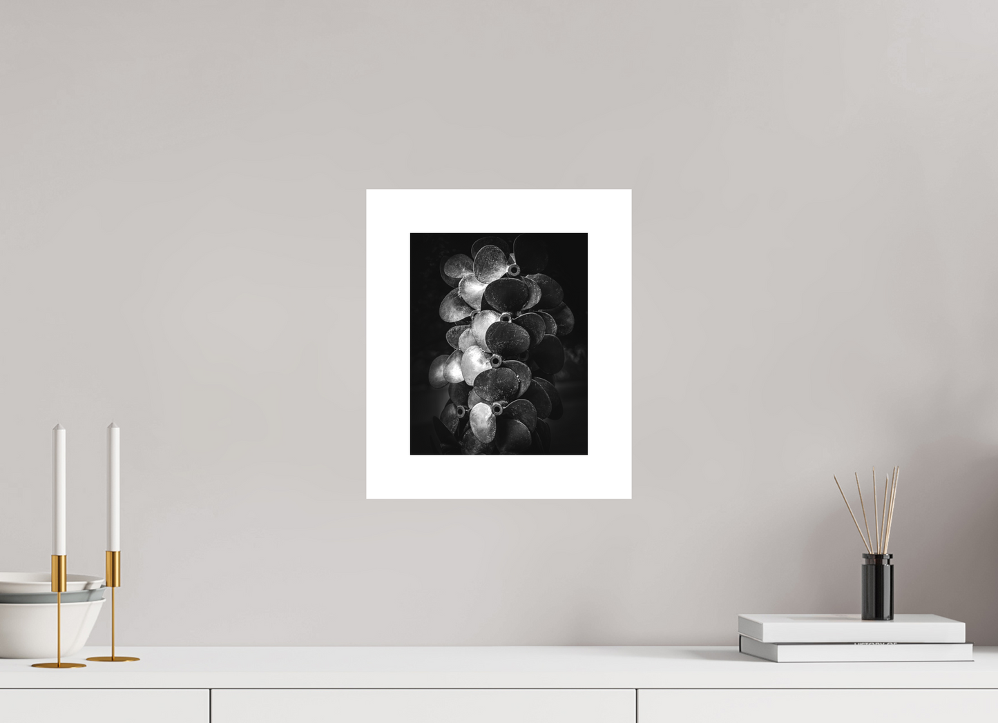 8 x 10″, Fuji Crystal Matte With 2" White Border "Propped For Power"