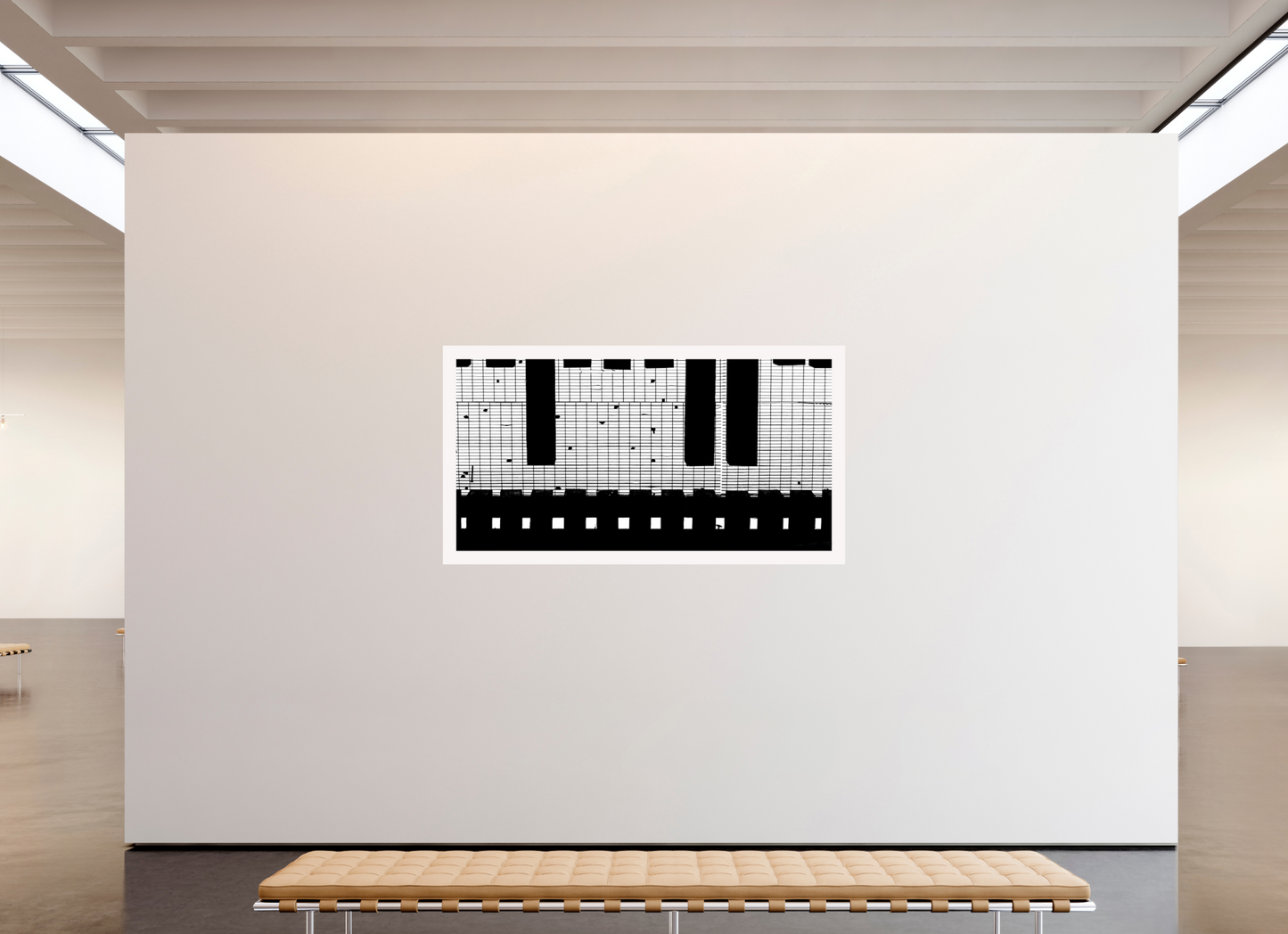 79.1 x 43″, Fuji Paper Crystal Glossy Train Track Grate