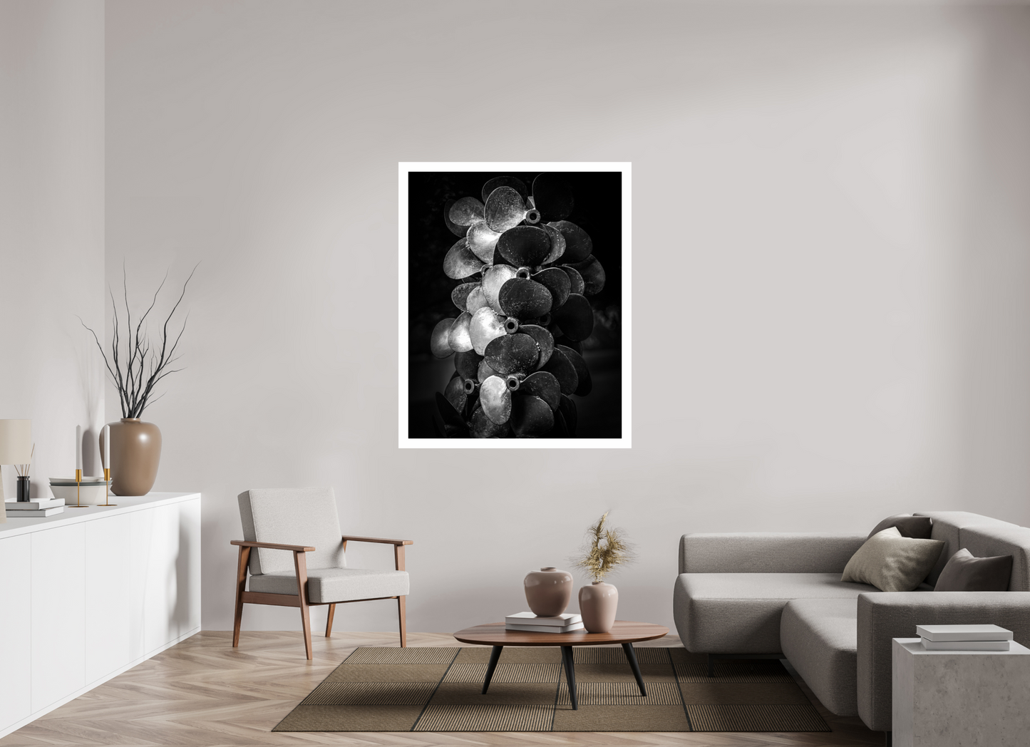 43 x 53.7″, Fuji Crystal Glossy with 2" White Border "Propped For Power"