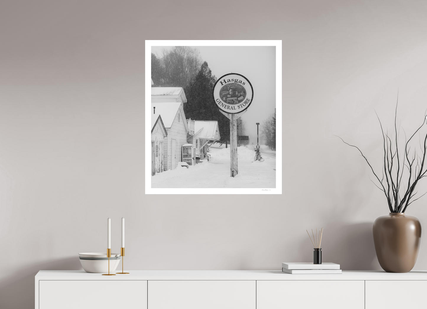 28 x 31.6″, Fuji Paper Crystal Archive - Matte Hasgas General Store