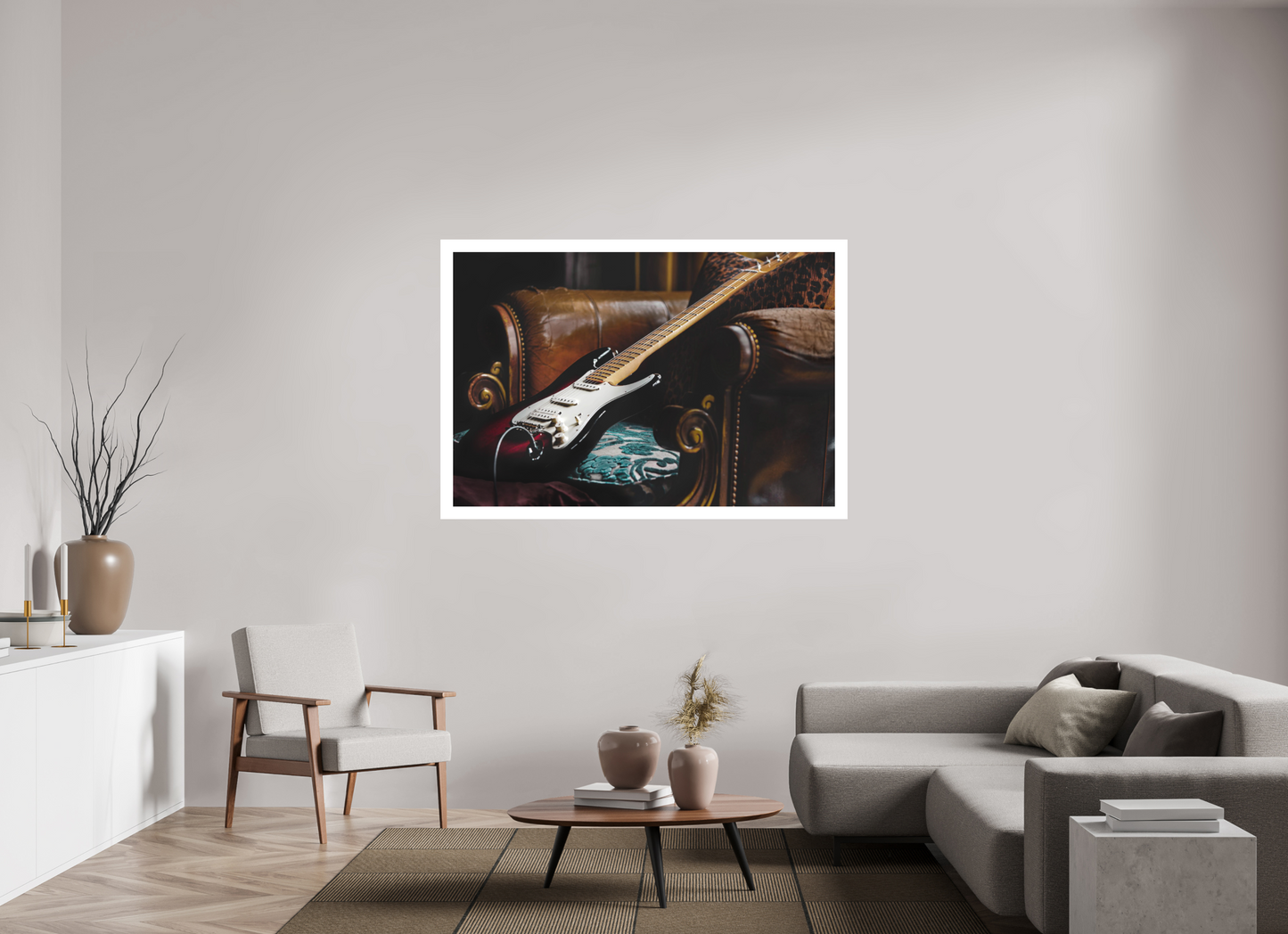 60 x 40″, Fuji Crystal Matte With 2" White Border Strat At Rest