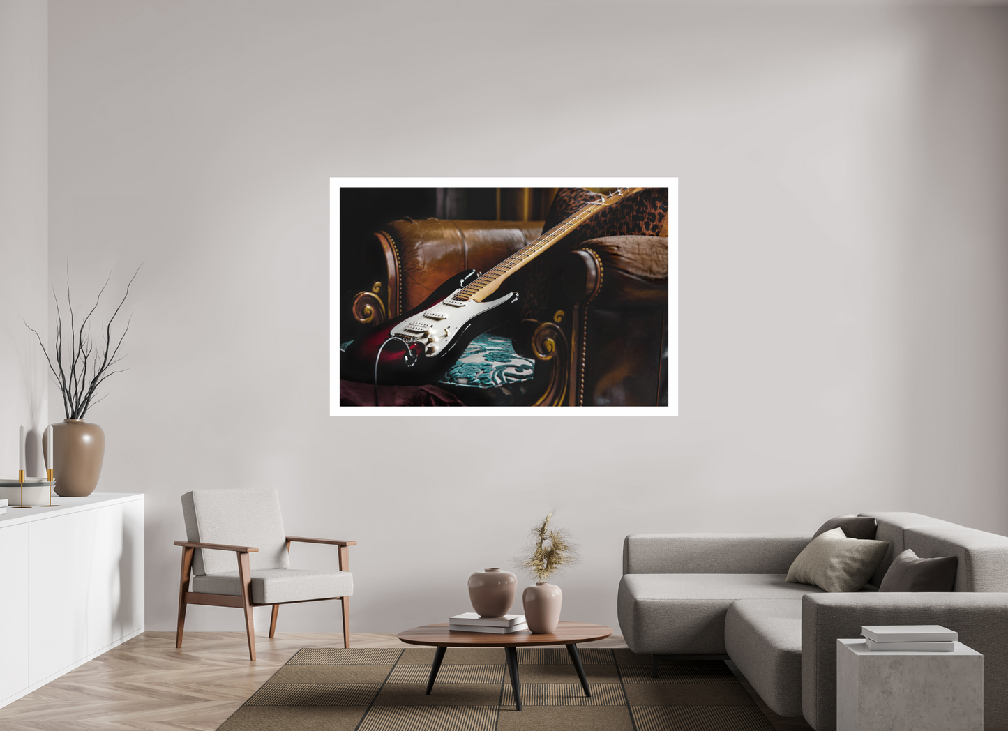 66 x 44″, Fuji Crystal Glossy with 2" White Border Strat At Rest