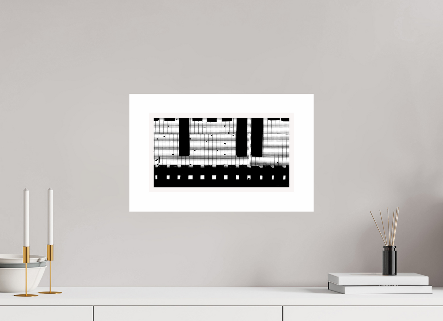 14.7 x 8″, Fuji Crystal Glossy with 2" White Border Train Track Grate