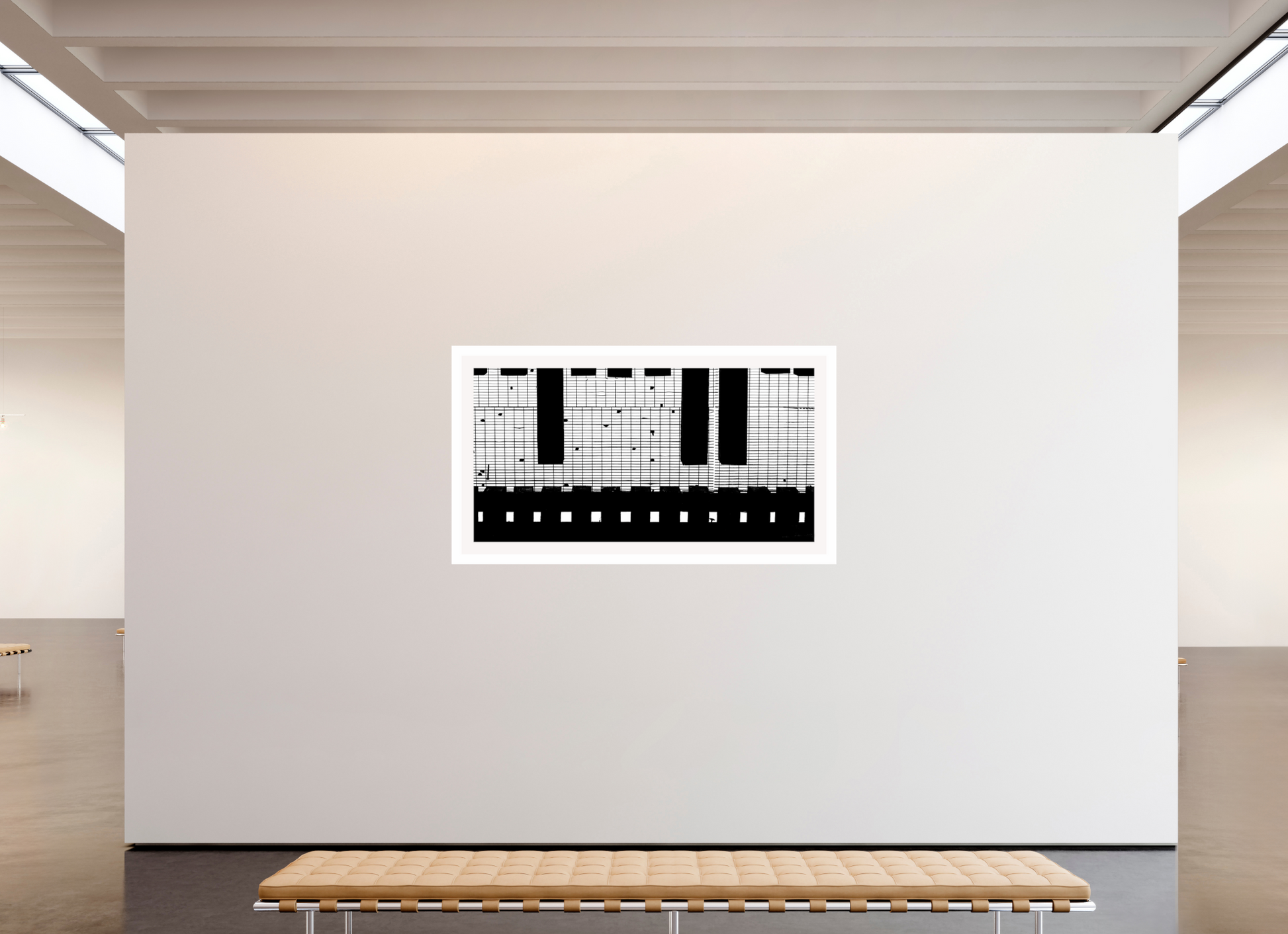 71.7 x 39″, Fuji Crystal Glossy with 2" White Border Train Track Grate