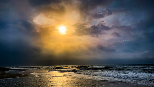 "Stormy Sunrise" Beach Front, Frontignan, France