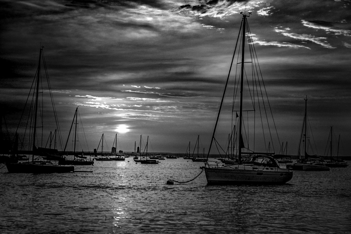 Sunset in the NY Sound, Long Island, NY