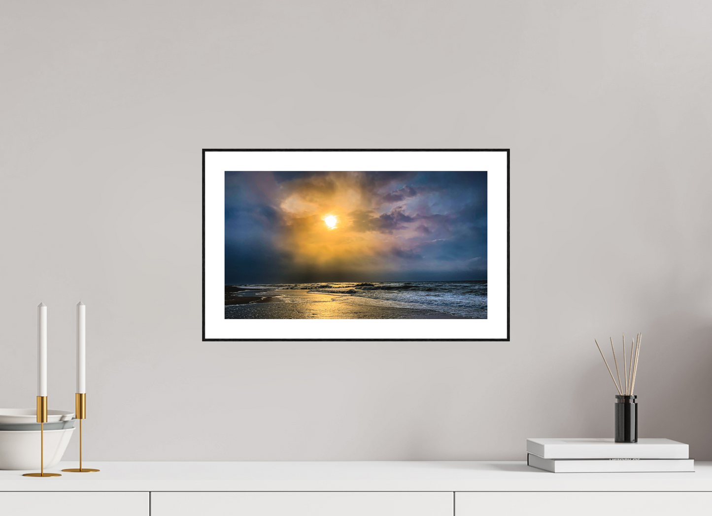 "Stormy Sunrise" Beach Front, Frontignan, France