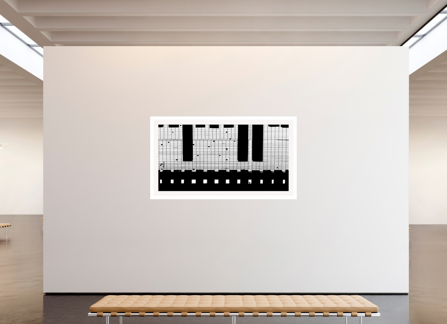 79.1 x 43″, Fuji Crystal Glossy with 2" White Border Train Track Grate