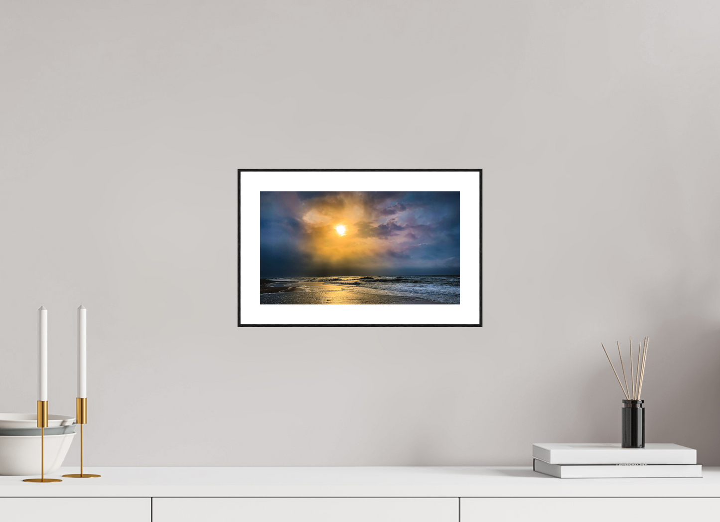 "Stormy Sunrise" Beach Front, Frontignan, France