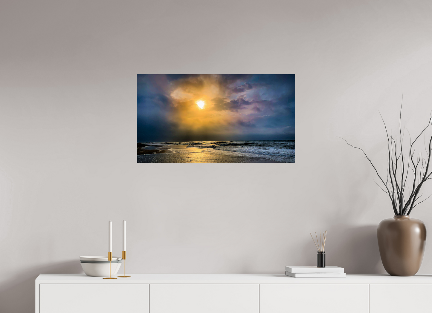 "Stormy Sunrise" Beach Front, Frontignan, France