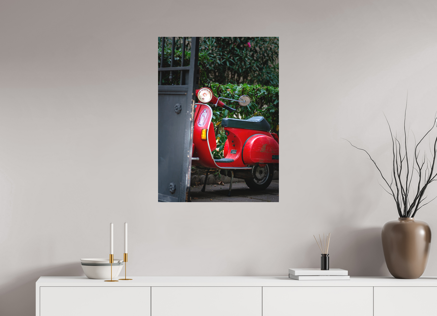 Red Vespa - Narbonne, France