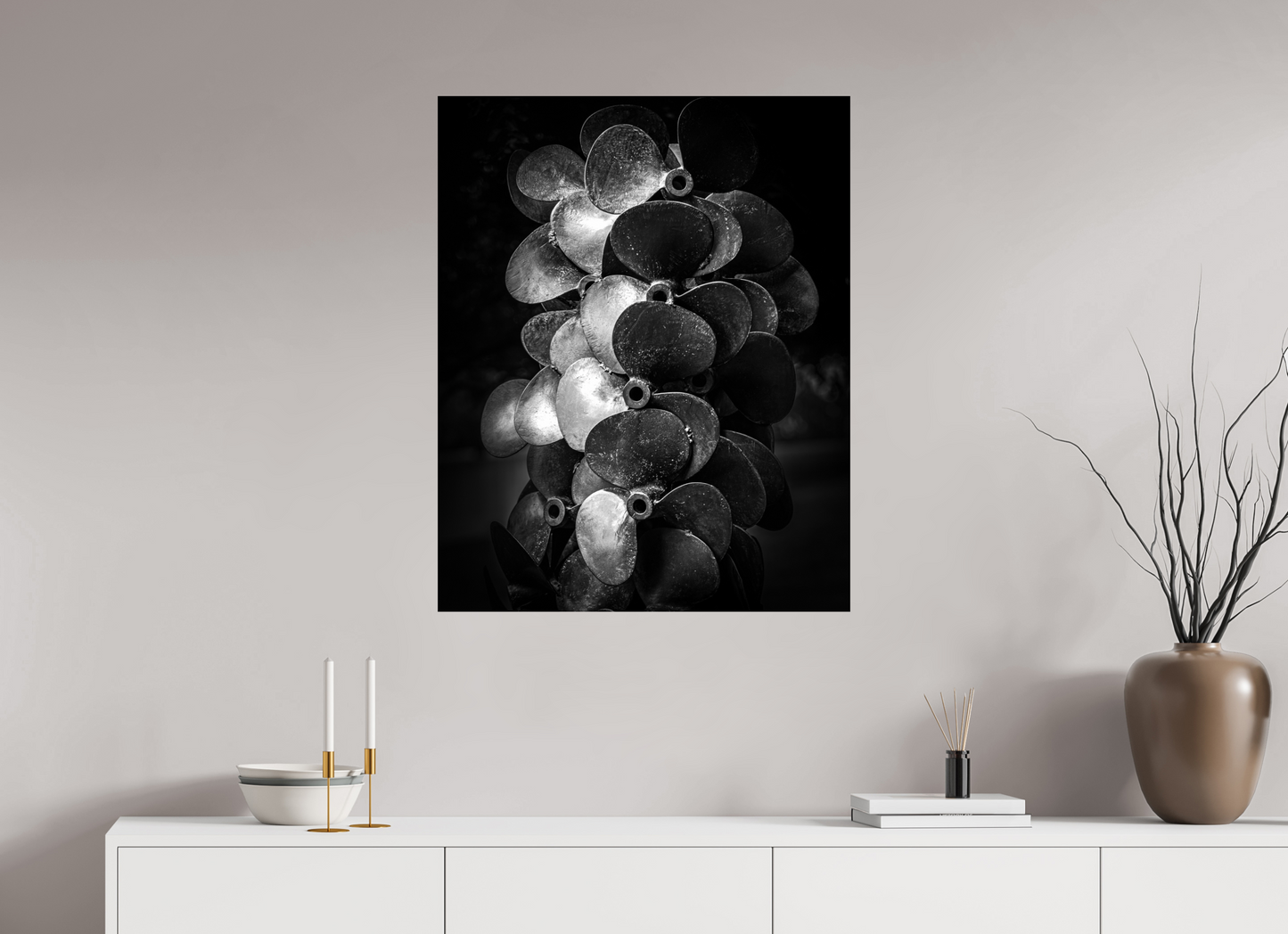 28 x 35″, Fuji Paper Crystal Glossy "Propped For Power"