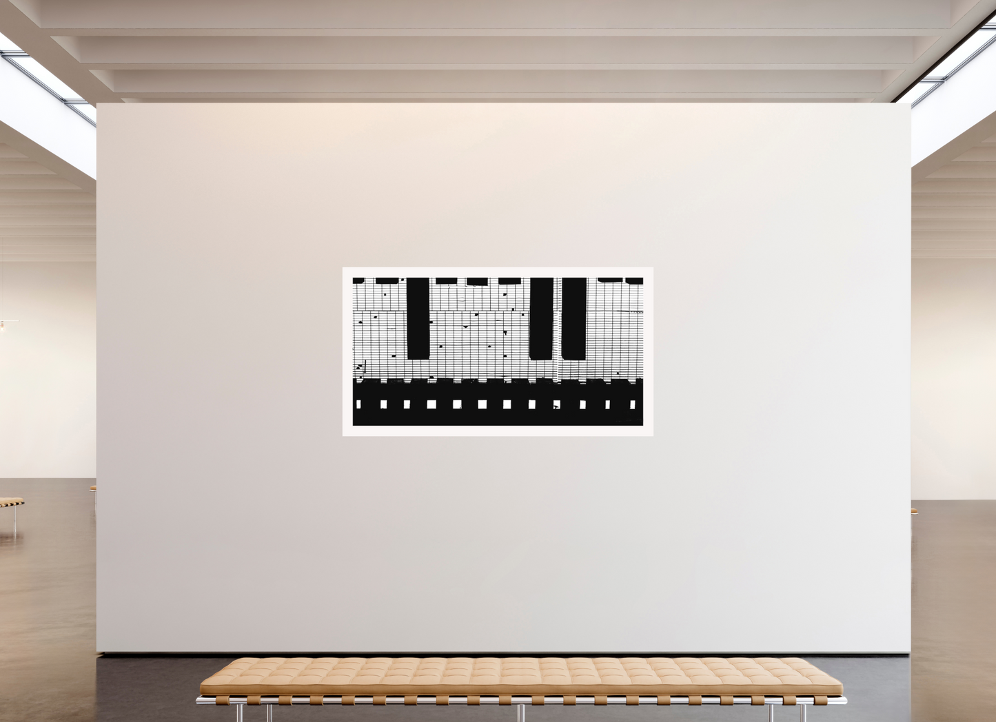 79.1 x 43″, Fuji Paper Crystal Archive - Matte Train Track Grate