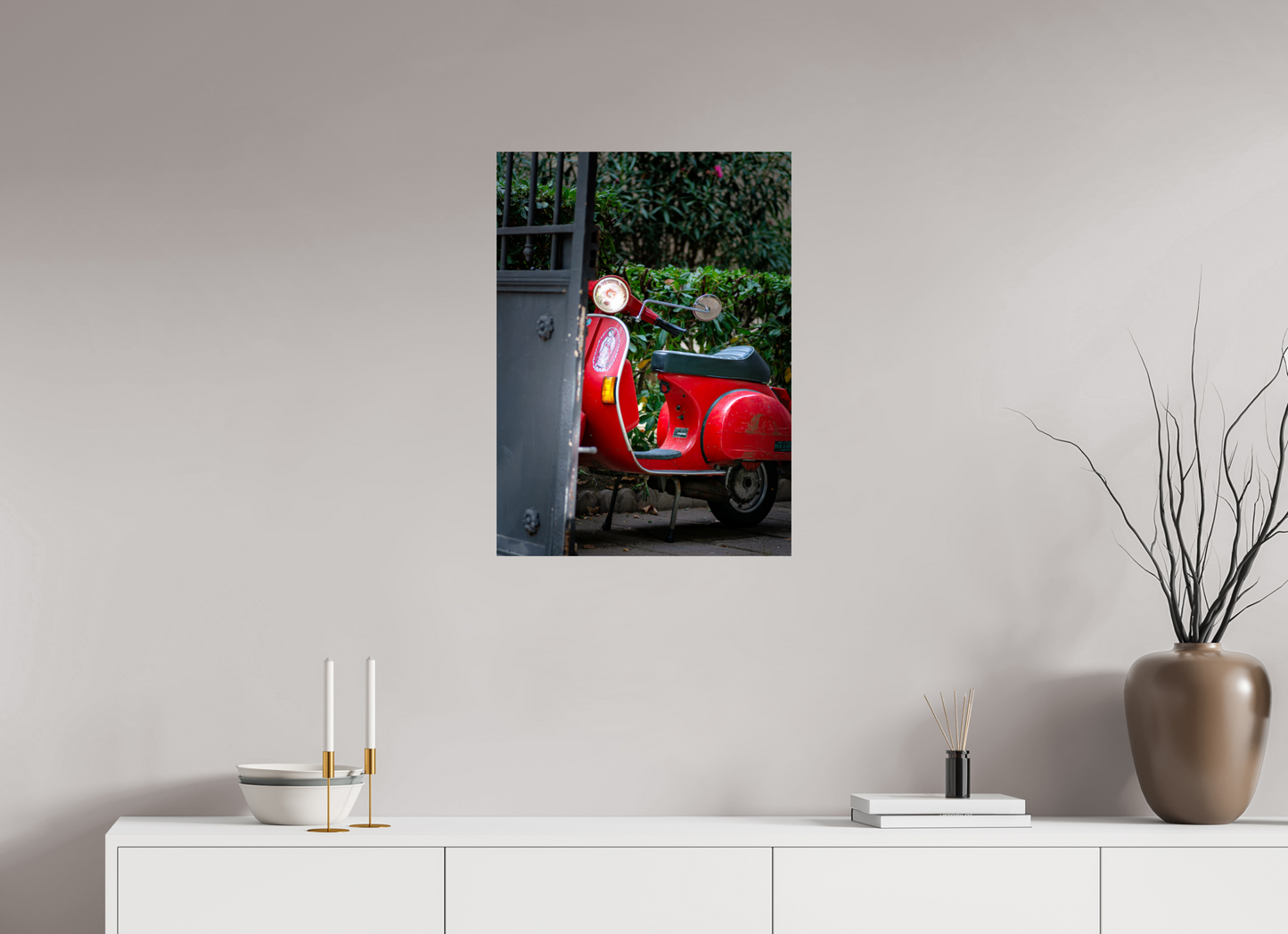 Red Vespa - Narbonne, France