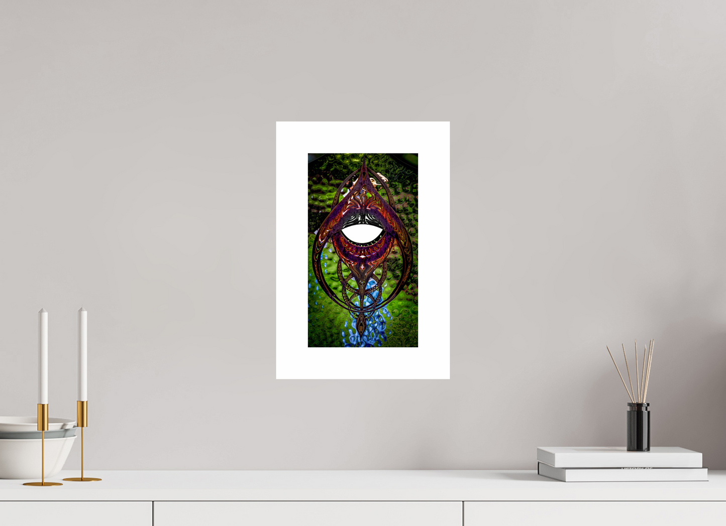 6.8 x 12″, Fuji Crystal Glossy with 2" White Border Light Art